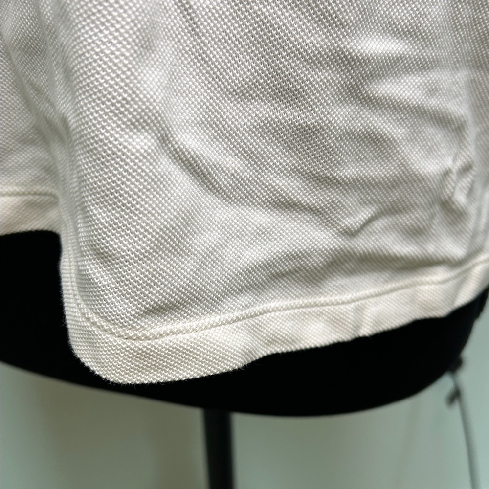 Lou & Grey Cream  COTTON Short Sleeve Polo - Picture 11 of 13